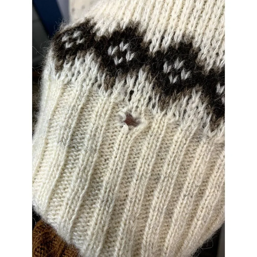 Vintage BS Scandinavian Design Nordic Wool Turtleneck Sweater Size 56/XXL - Picture 5 of 11